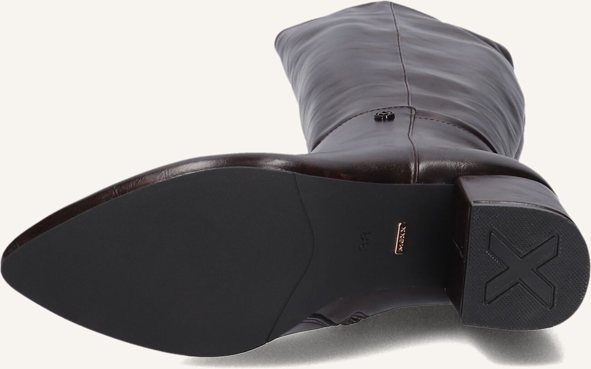 Mexx Pluck Mila Laarzen - Leer - Dames - Bruin - Maat 40