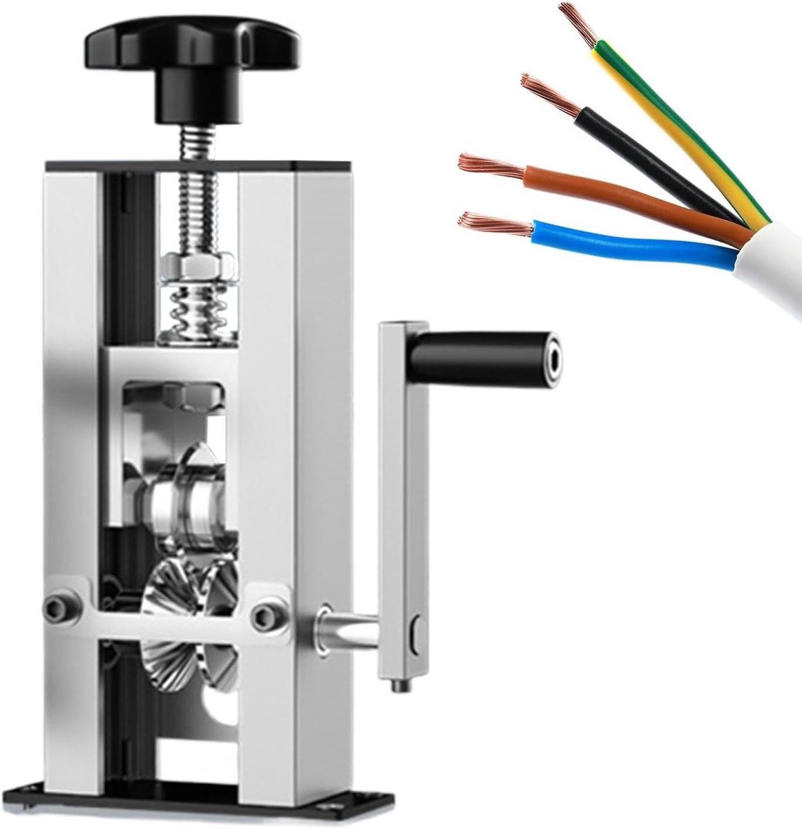 Draad Stripper Machine - Kabel Ontschiller - Schroot Verwerken - Elektrisch Handmatig - 1-25mm - Zilver