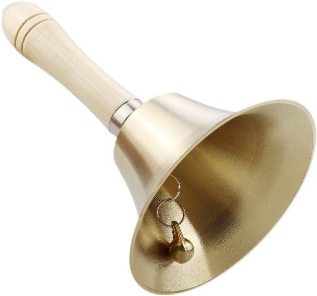 Handbel Messing - Oproepbel - Aandacht Trekken - Luid Geluid - 11cm - Messing