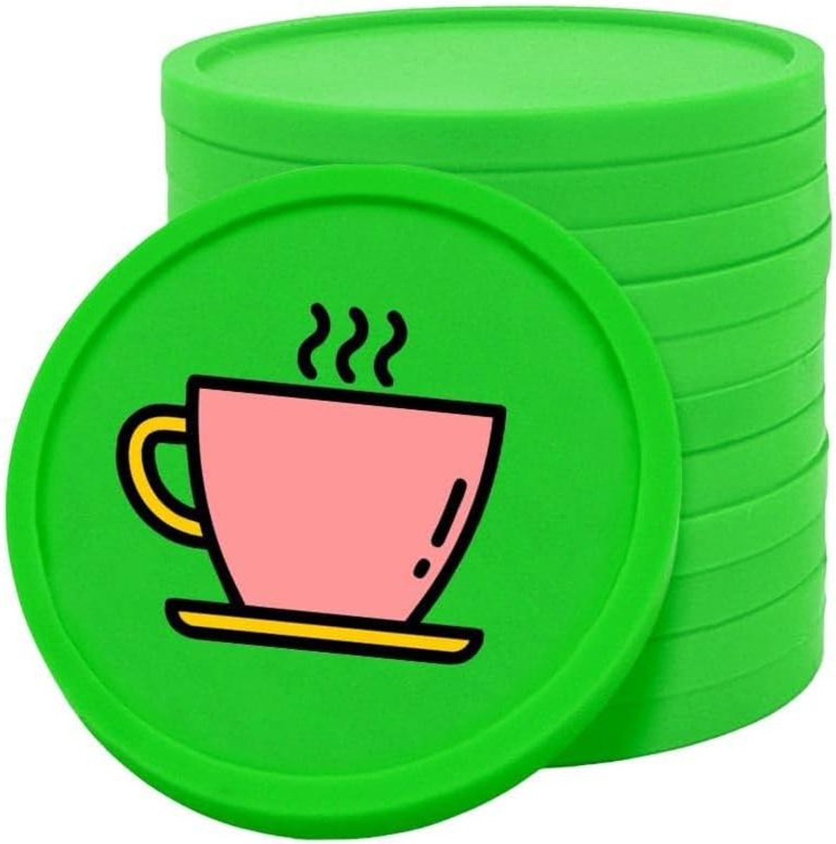 Plastic Betaalmunten - Plastic Tokens - Evenementen Organiseren - Eenmalig Gebruik - 29 mm - Groen