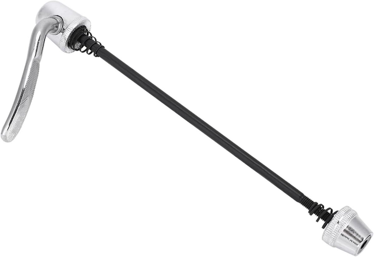 Fiets Snelspanner - Reserve Onderdeel - Indoor Fietsen - Roestvrij Staal - 190 mm Lengte - Zilver