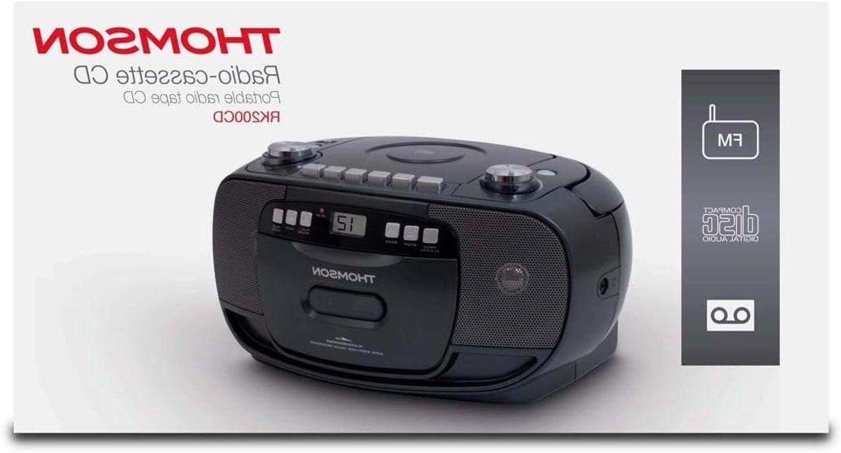 CD Radio Cassette - Boombox Muziekspeler - Muziek Luisteren - Met Cassette Opname - 1 Kilogram - Zwart