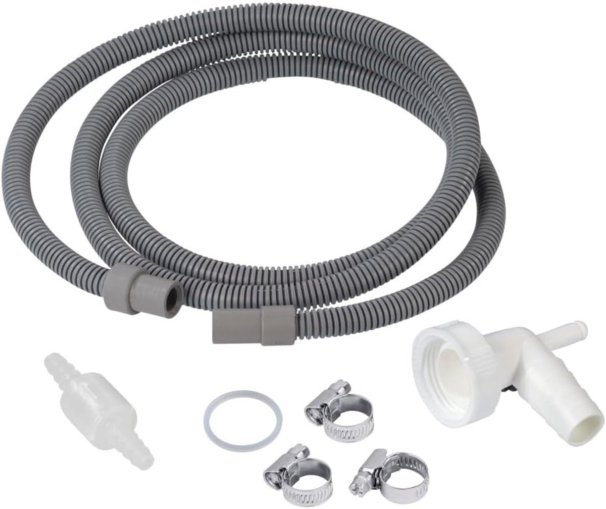 Afvoerslang airco - Grijs - 1,5 cm diameter - Polyethyleen - Voor condensafvoer van drogers en airconditioning