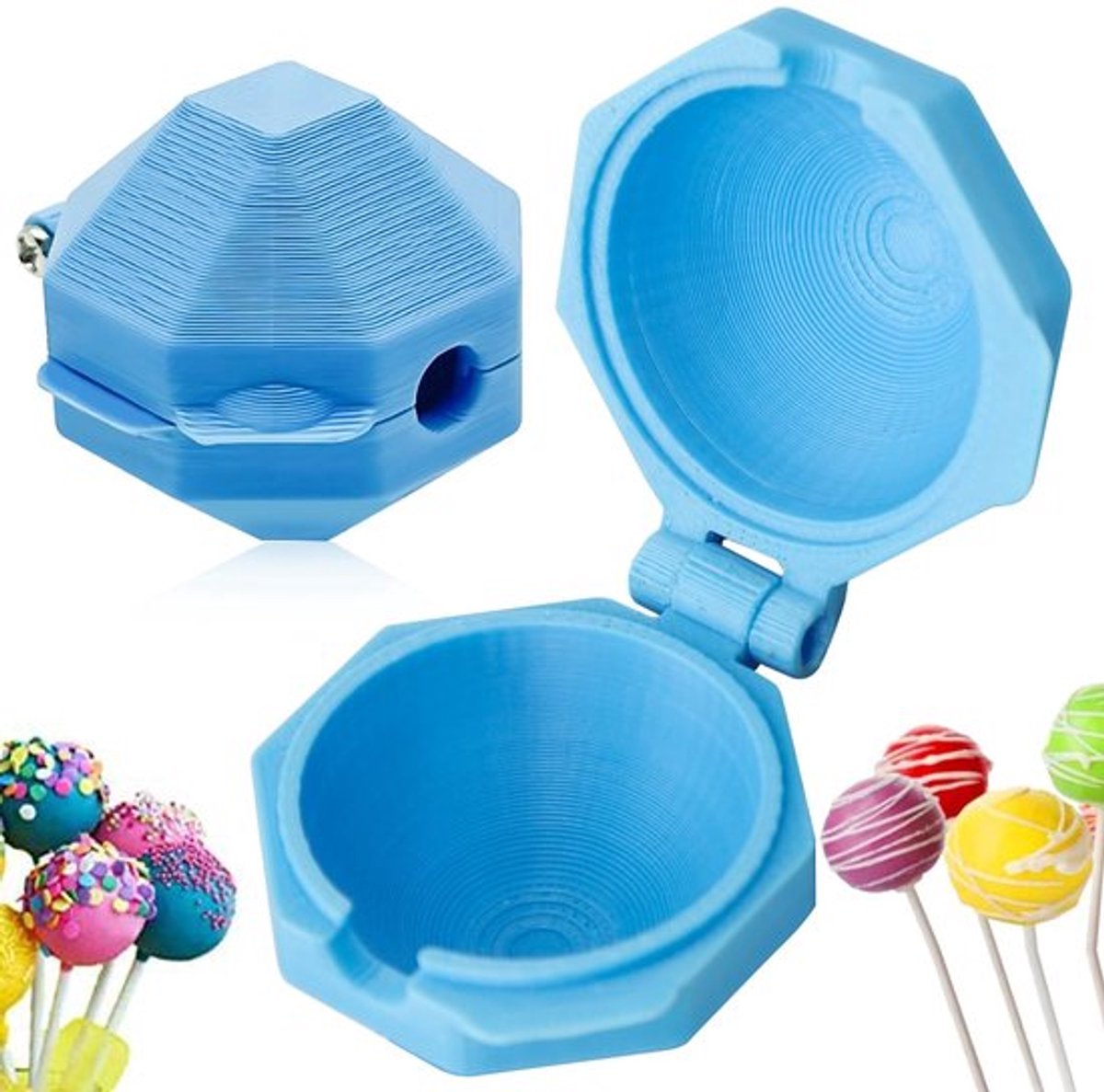 Cakevormpjes Set van 2 - Ronde Cakepopvormen - Herbruikbaar - Veilig Bakken - Professioneel Resultaat - Eenvoudig Ontwerp - Cakepop