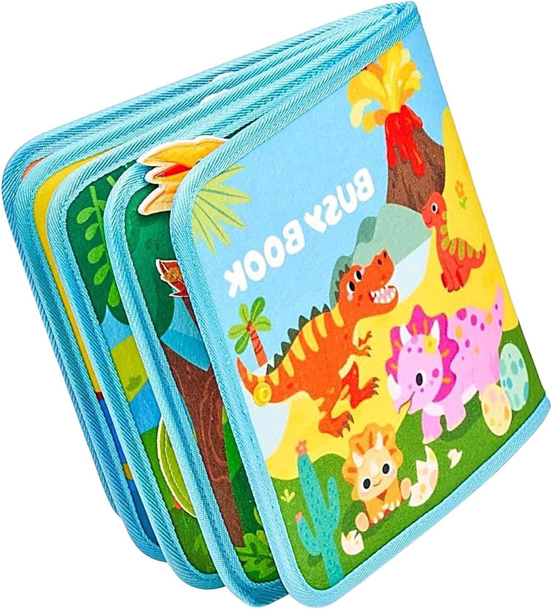 Activiteitenboek voor Kinderen - Fijne motoriek boek - Ontwikkelingsspel - Sensorische oefeningen - 25 x 22 x 3 cm - Multicolor