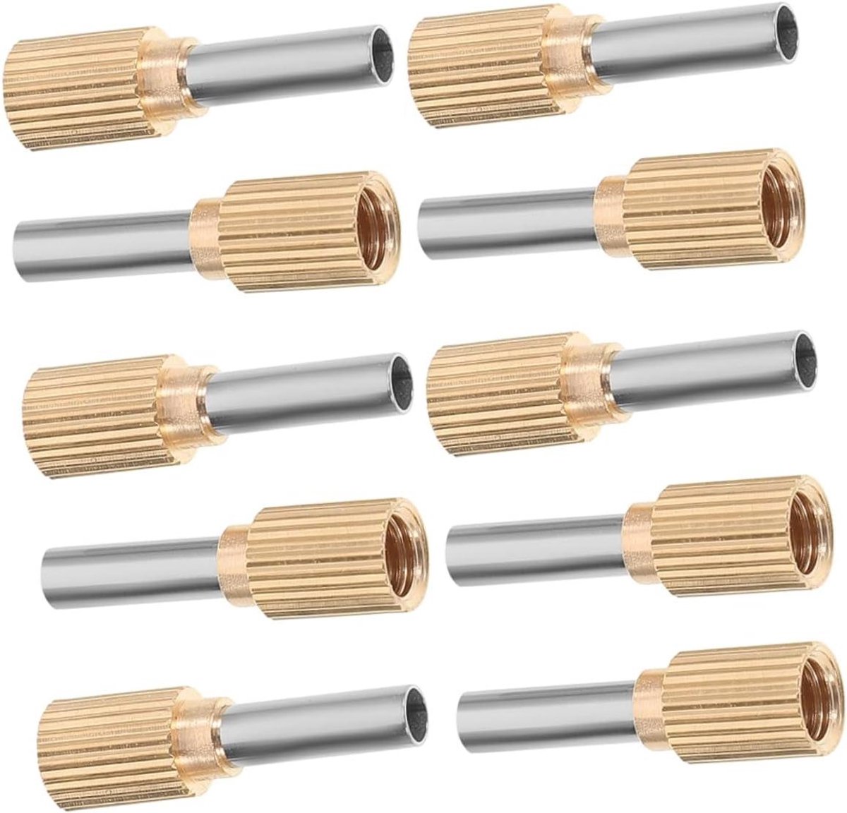 Kitspuitmonden Set - Voegmondstukken Roestvrijstaal - Voegen Aanbrengen - Precisie Positionering - 10 Stuks - Diverse Kleuren