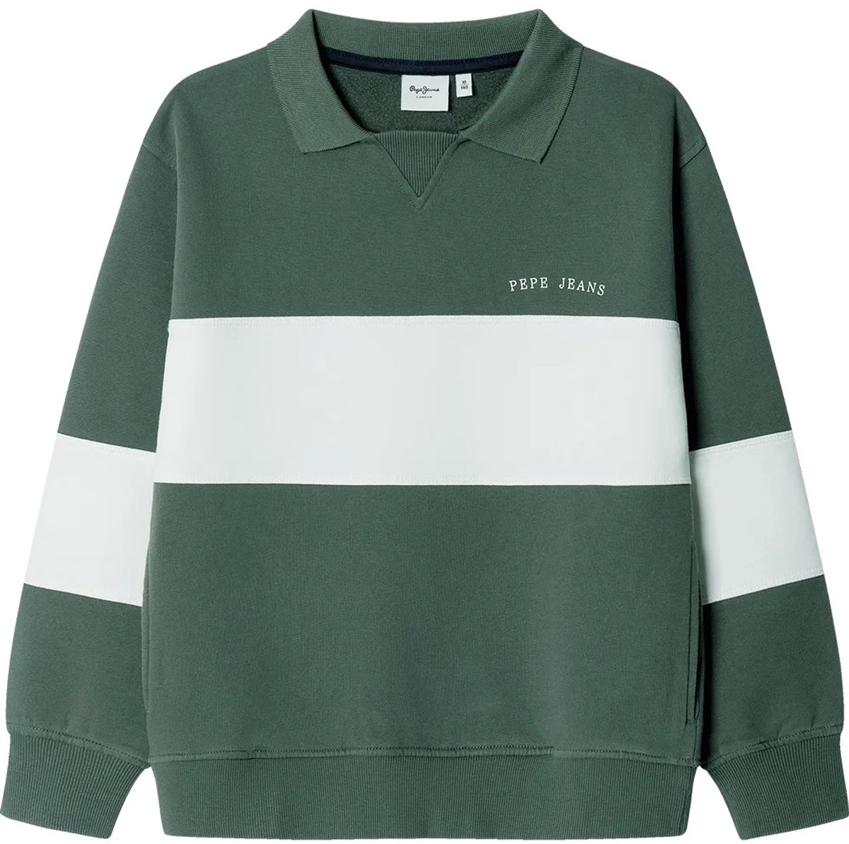Pepe Jeans Peter Sweatshirt Groen 12 Years Jongen