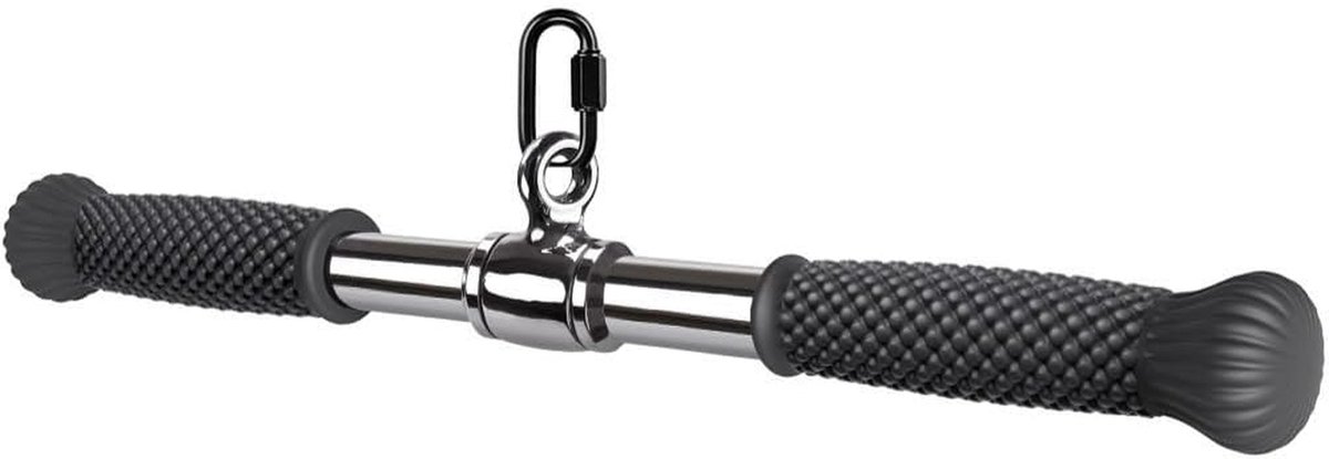Rechte Stang - Fitness Bar - Kracht Training - 360 Graden Draaibaar - 45.5 cm - Zwart
