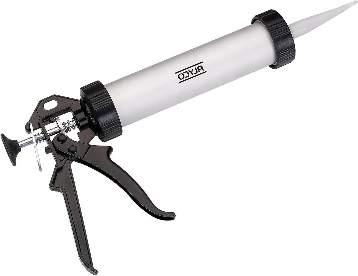 Mortel Applicator - Kitpistool - Kit aanbrengen - Anti-druppelsysteem - 300 ml - Aluminium