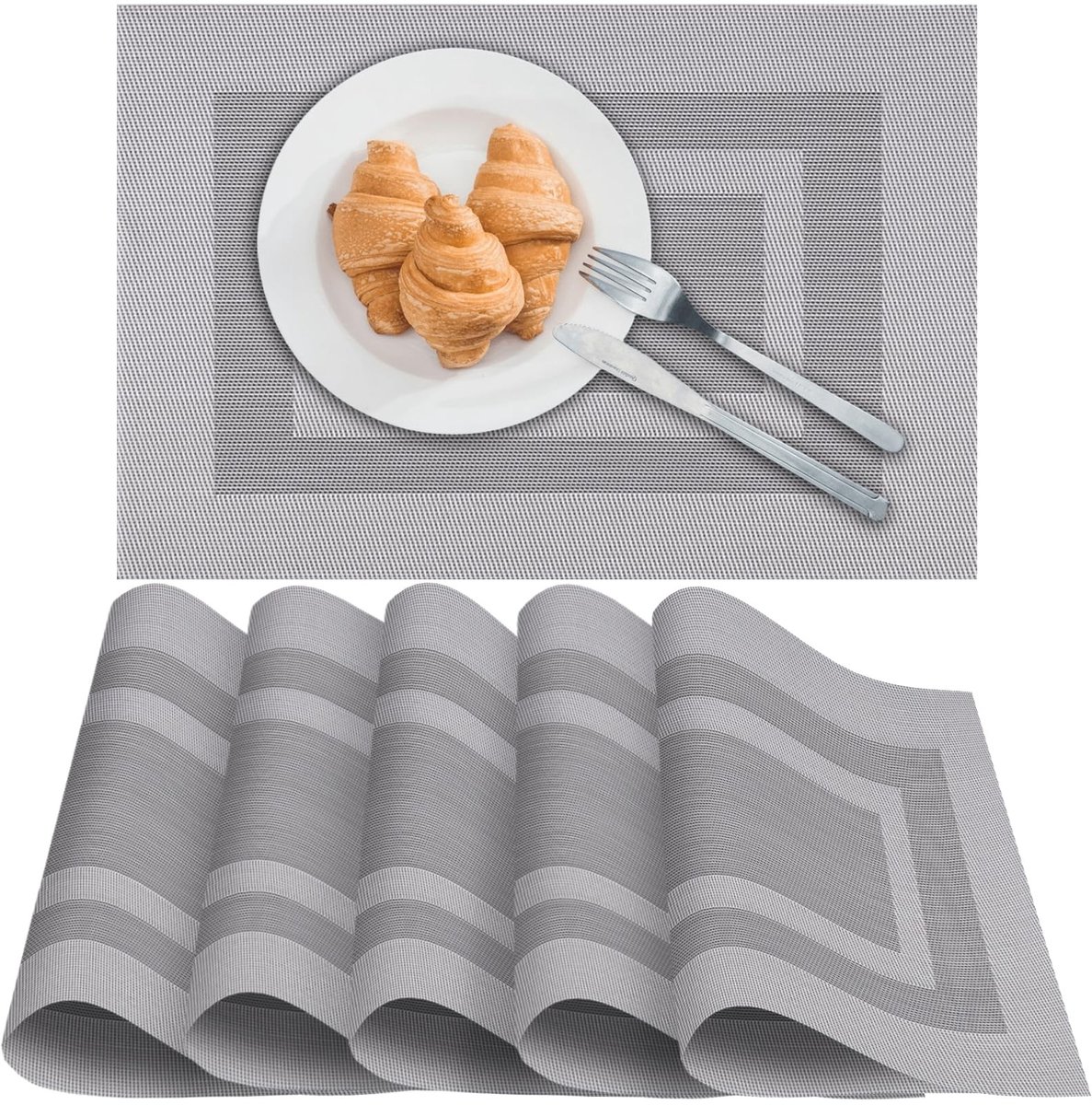 Omgoods - Set van 6 Wasbare Placemat voor Tafelgebruik
