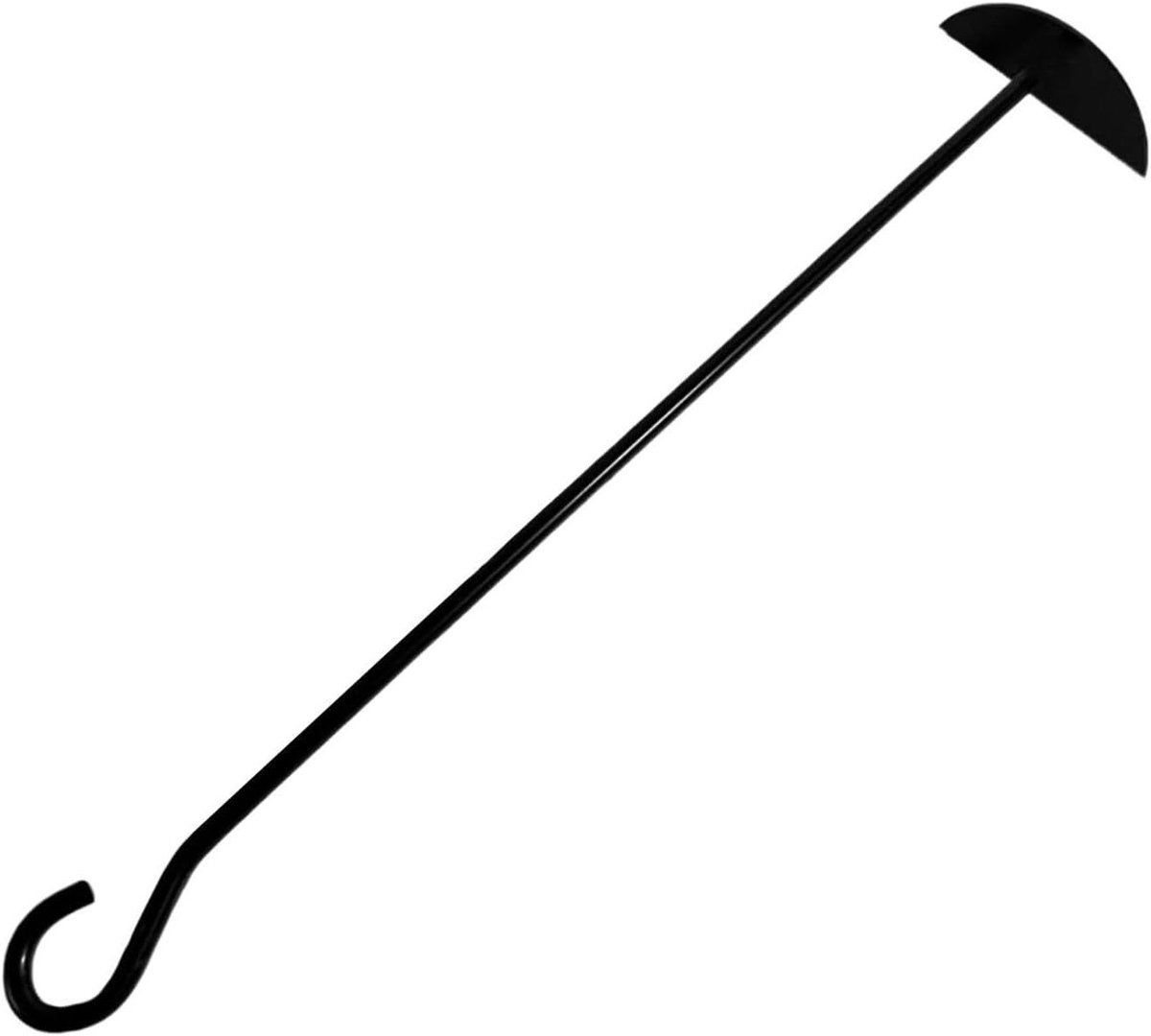 Asche Schaufel - Houtskool Harke - Haard Onderhoud - Lange Handgreep - 553 cm - Zwart
