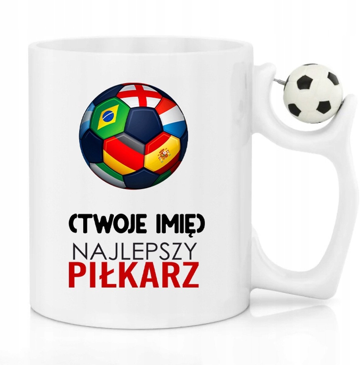 Voetbal Mok 330ml met Bal in Handvat - Perfect cadeau voor voetballiefhebbers