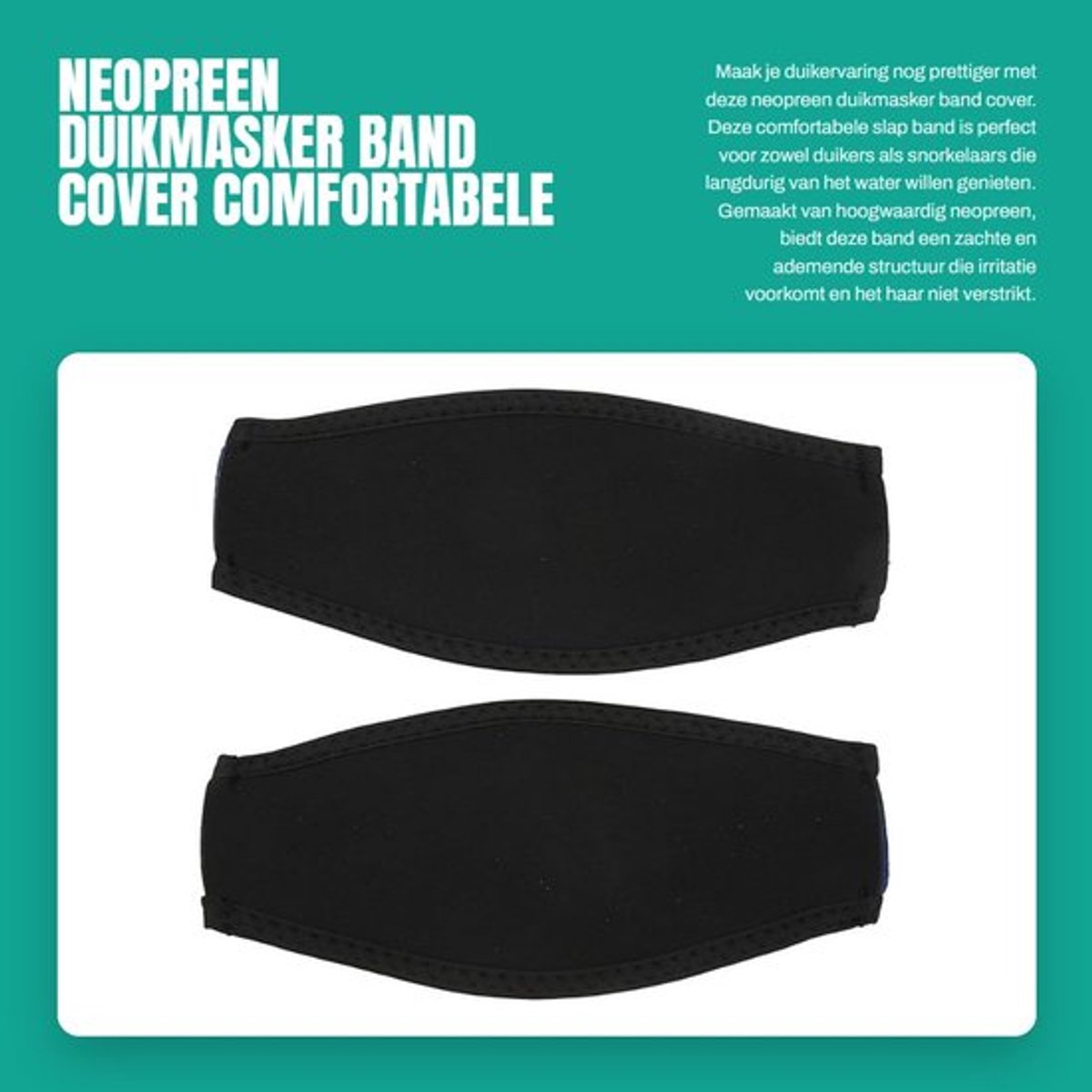 Duikmasker Band Comfortabel - Neopreen - Slijtvast - Ademend - Stabiliserend - Veiligheidsbescherming