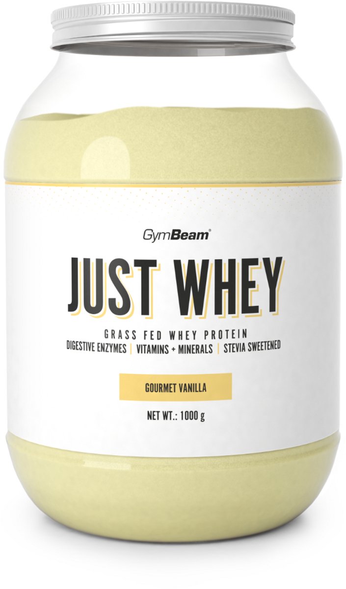 GymBeam Just Whey Proteïne - Gourmet Vanille - Whey Proteïne Blend - Eiwitpoeder - 1000 gram (33 servings)