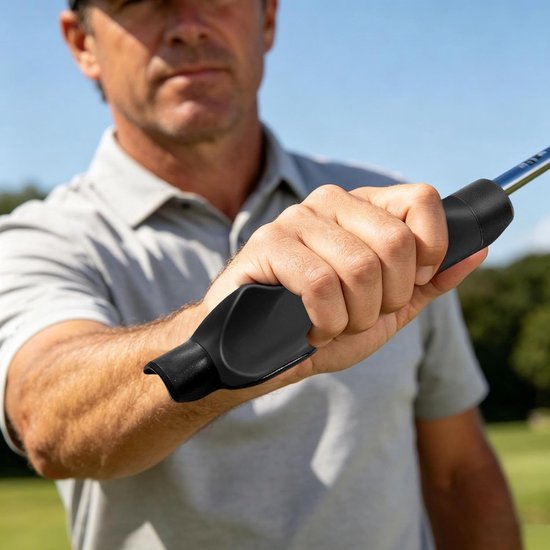 Golf Greeptrainer - Golf Hulpstuk - Correcte Houding - Ergonomisch Design - 16 x 4 x 5 cm - Zwart van GOLF — afbeelding 2