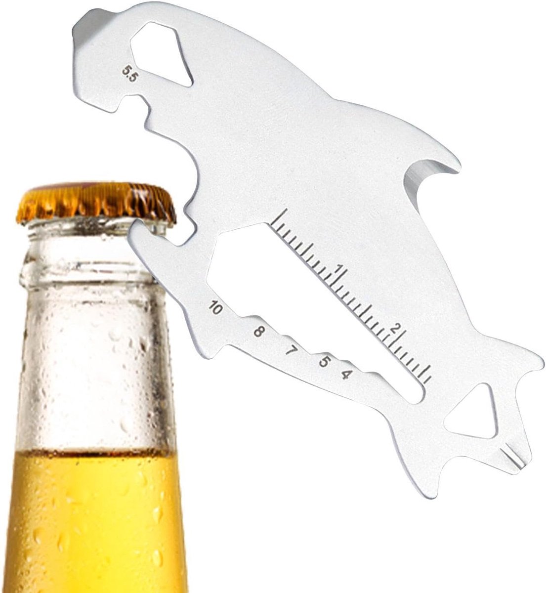 Sleutelgereedschap - Multitool - Outdoor Klusjes - Roestvrij Stalen Uitvoering - Compact Formaat - Zilver