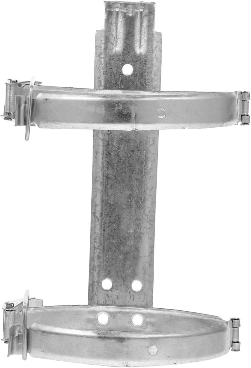 Brandblusser Wandhouder - Brandblusserbeugel Blusserrek - Veiligheid Thuis - Gepolijst Oppervlak - 25x11cm - Zilver