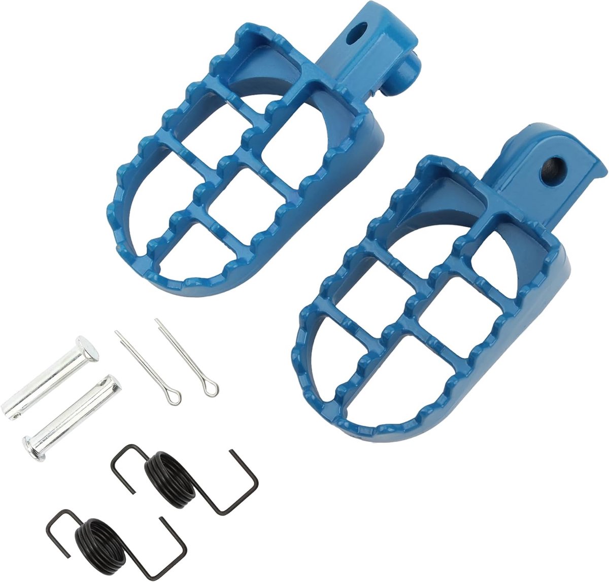 Motorcycle Foot Pegs - Voetsteunen Motor - Veilig Rijden - Verhoogde Wrijving - Universeel - Blauw