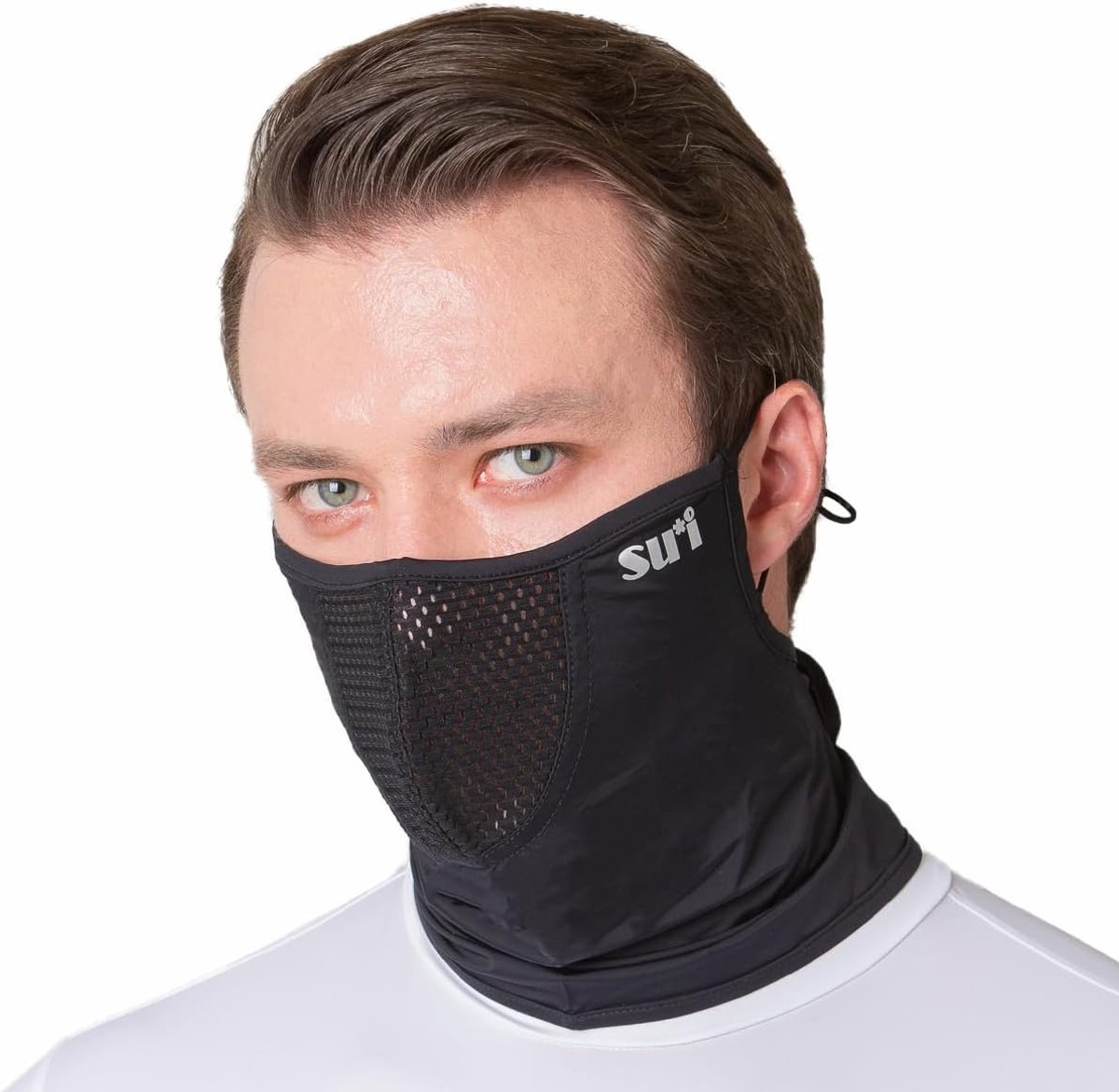 Sportmasker - Gezichtsbedekking - Buiten sporten - UV bescherming - UPF50+ - Zwart
