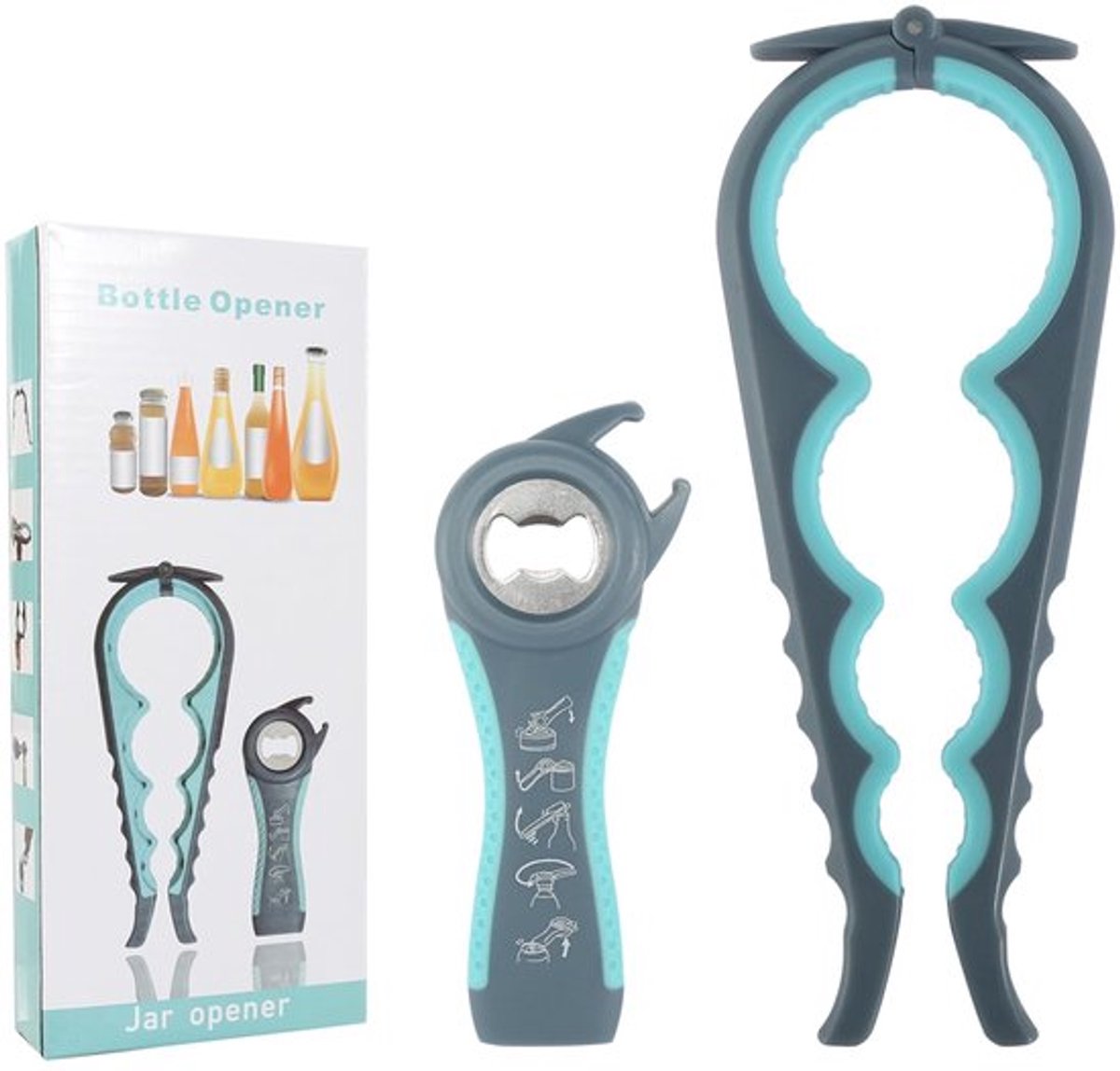 Dailygoody - Multifunctionele flesopener - Flessenopener - Handig voor senioren