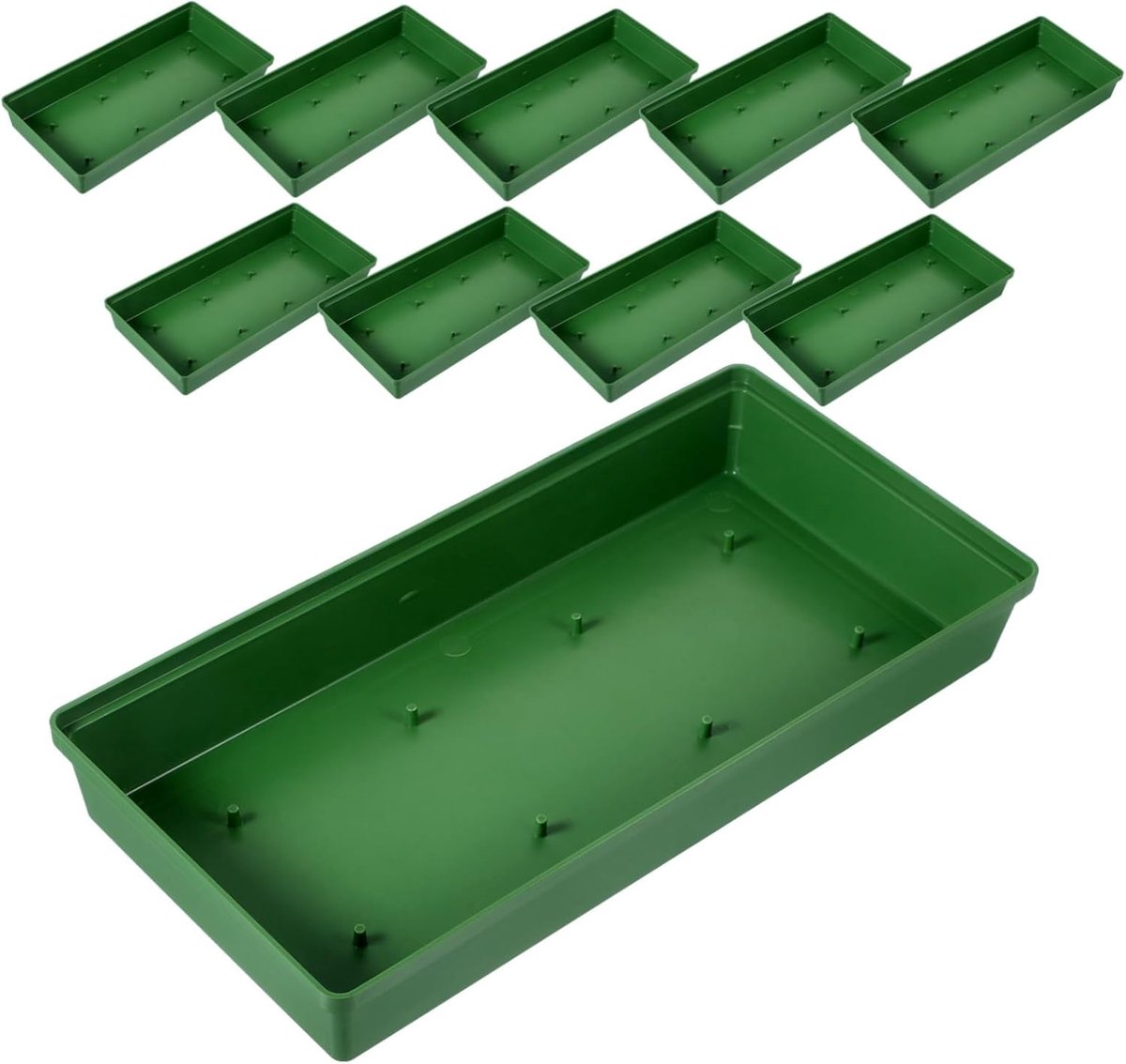 Bloemensteekschuim - Bloemenschuim Bakjes - Bloemen Schikken - Herbruikbaar Plastic - 10 Stuks - Groen