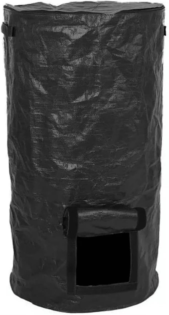 Tuinafvalzak - Compostzak Opvouwbaar - Afval Verzamelen - Scheurvast Ontwerp - 10L Capaciteit - Zwart