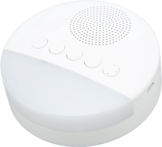 Geluidsmachine Baby - Slaap Apparaat - Rustig Slapen - 20 Rustgevende Geluiden - 9 x 9 x 7 cm - Wit — afbeelding 5