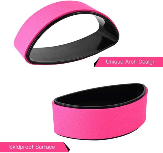 Yoga Trainingswiel - Rug Stretcher - Flexibiliteit Verbeteren - Antislipwielen - 395 cm - Paars — afbeelding 3
