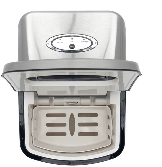 Maxima Ijsblokjesmachine 10-12 Kg/Dag - Holle Ijsblokjes - Luchtgekoeld - Zilver van Maxima — afbeelding 3