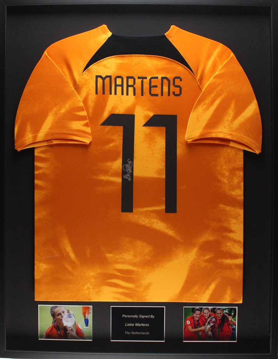 Lieke Martens gesigneerd Nederland 22/23 Ingelijst Thuis Shirt