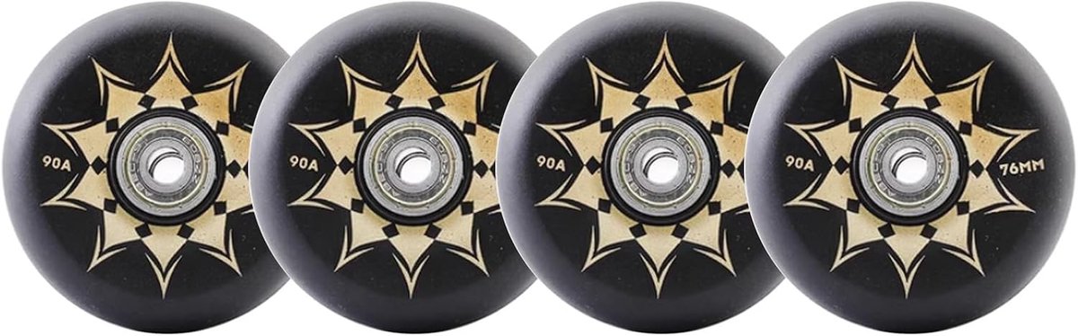 Skeelerwielen Set Wielset Rolschaatsen Soepel Skaten Hoge Duurzaamheid 93A 76 mm Set van 4