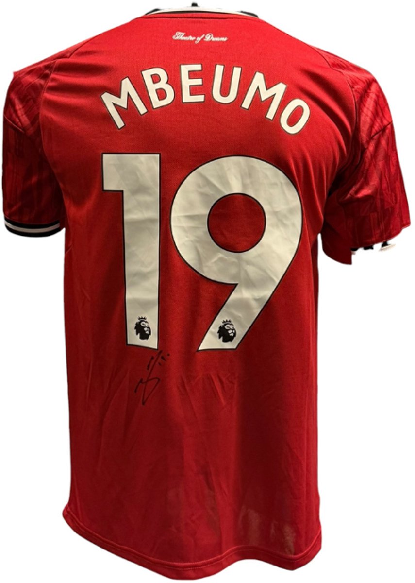 Bryan Mbeumo gesigneerd Manchester United 25/26 Thuis Shirt