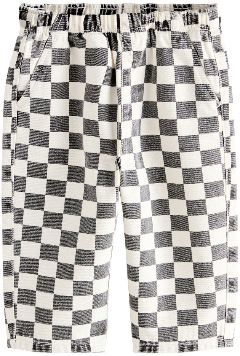 Next - Jongens - Brede broek met koordsluiting - Zwart