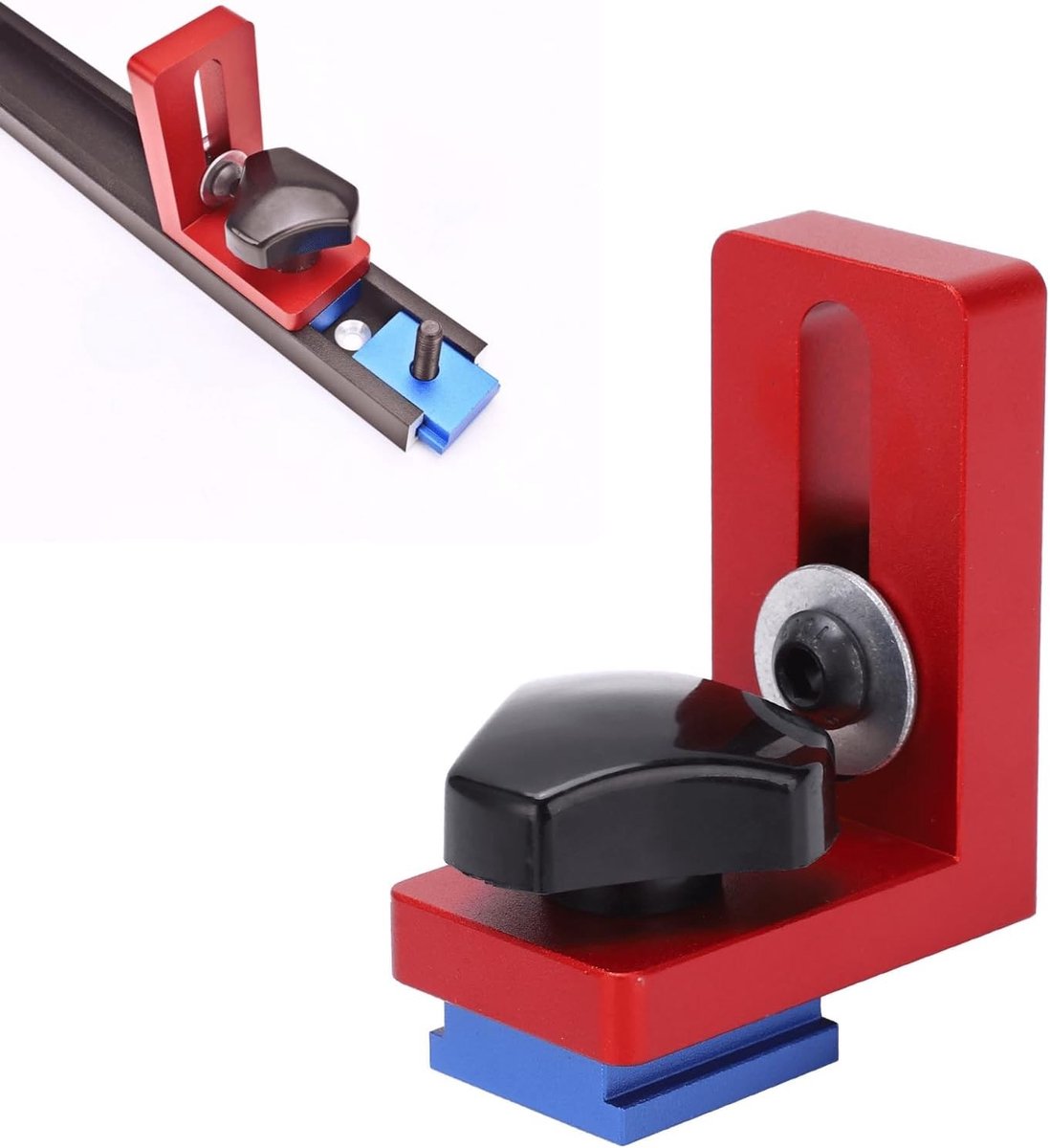 30 Type T-Track Mitre Track Stops voor Houtbewerking - Aluminium T-Slot Track Stop en Locator voor DIY Projecten