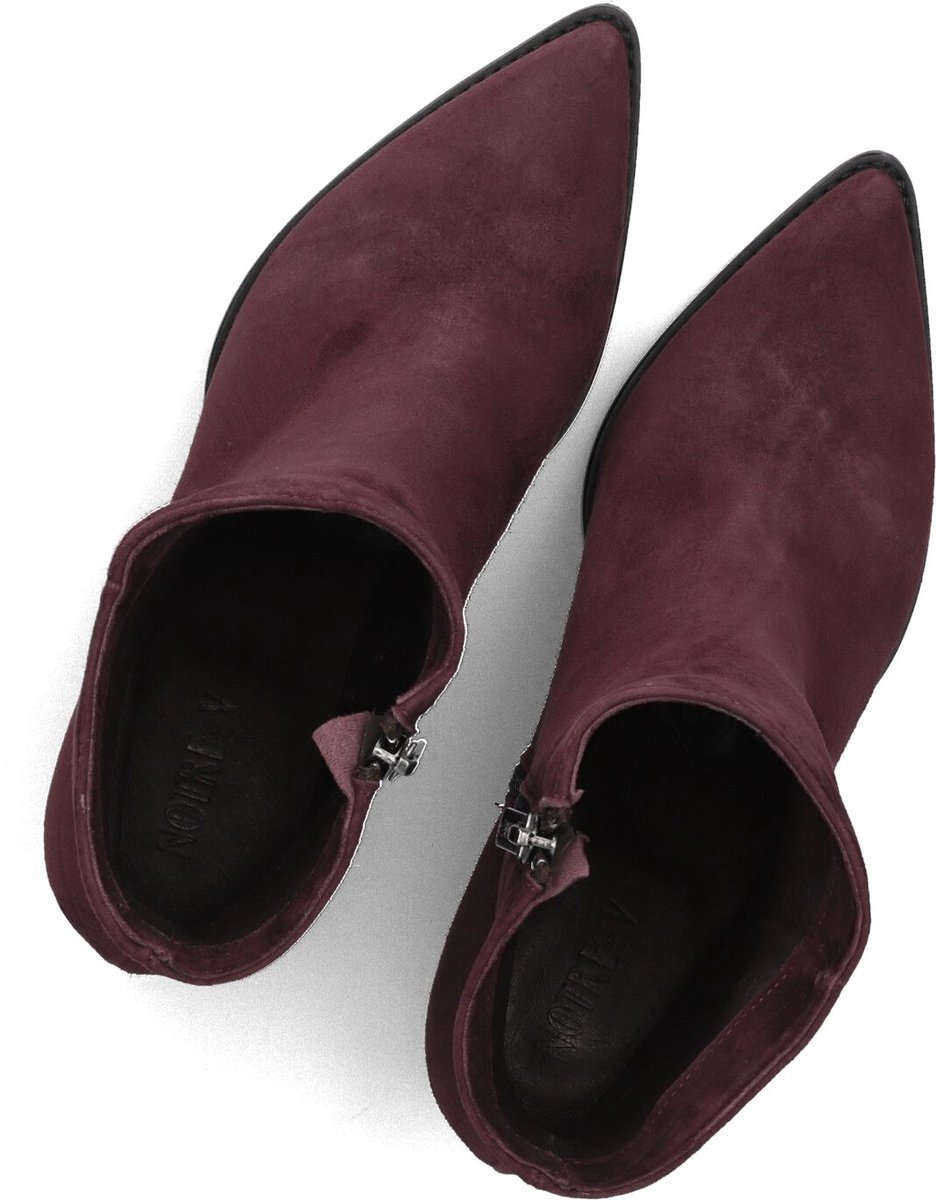 Notre-V 35239 Enkellaarsjes - Enkelboots met rits - Dames - Paars - Maat 37