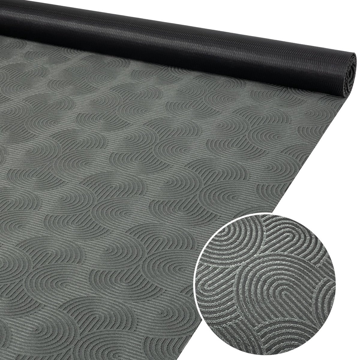 ANRO Tapijtloper Velora Antraciet 400x100cm – Velours Gangloper Antislip Keukenloper Hal Op Maat