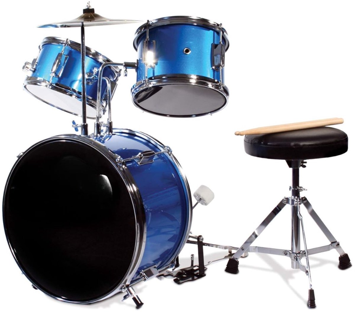 SP® Drumstel Kinderen - Drumstel - Junior Drumstel - Blauw - 65cm x 75cm x 65cm
