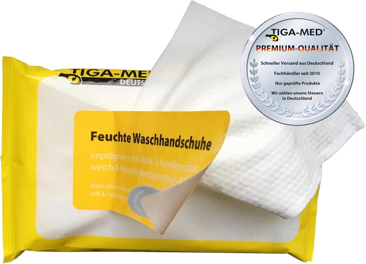 Wegwerp Washandjes - Vochtig - 5 Verpakkingen à 8 Stuks - Geïmpregneerd met Aloë Vera - Voor Huishouden en Verzorging