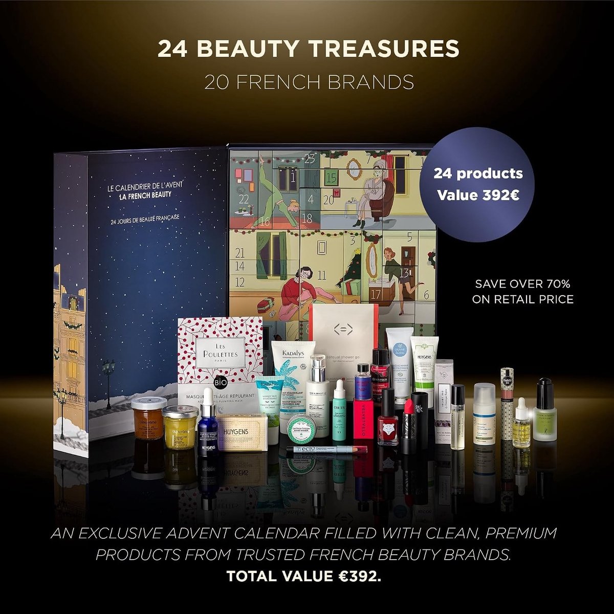 Beauty Adventskalender 2025 - 24 boxes - Luxe Verzorgingsproducten - Voor Dames