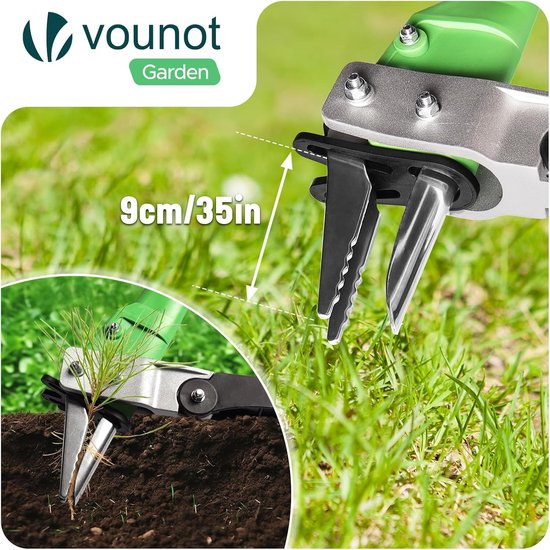 Handmatige Onkruidverdelger - Roestvrij Staal - 100 cm - Robuuste Tuinier Tool - Voor Tuin en Gazon — afbeelding 2