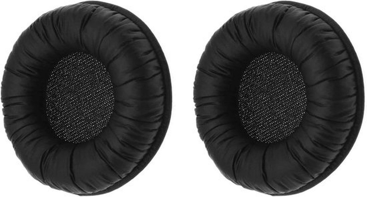 Oorkussens van leer en schuim - Vervangende accessoires - Zwart - Reparatieonderdeel - Oorbeschermers - Compatibel met koptelefoon.