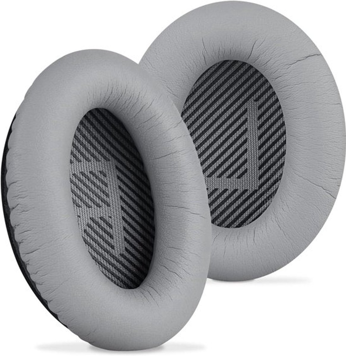 - Oorkussens Vervanging - Hoofdtelefoon - Grijs - Eiwit Leder - Geschikt voor Bose QC45 QC35 QC35 ii Gaming QC15 QC25 AE2 AE2i AE2w SoundTrue SoundLink Around-Ear - Oorhoezen - Headset Oorkussens