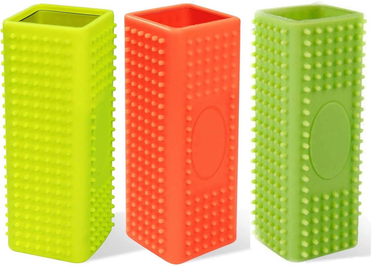 2 stuks siliconen dierenhaarborstels, holle rubberen reinigingsborstel, siliconen epilator voor huisdierhaar, voor - ShopVlot