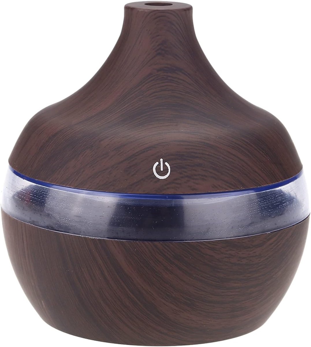Luchtbevochtiger 300 ml - Houten look - Kleurige LED nachtlamp - Ideaal voor slaapkamer - ShopVlot