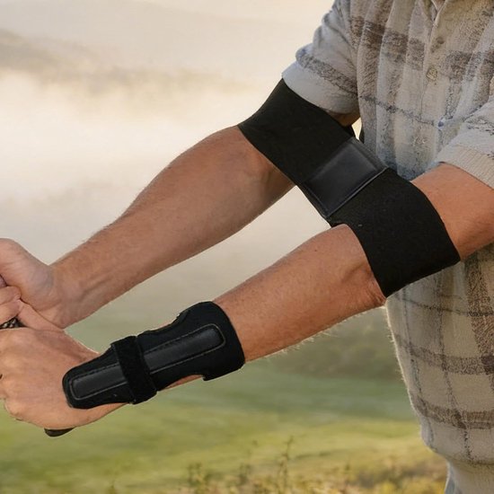 Golf Swing Corrector - Armband Trainer - Golf Training - Pols Stabilisatie - Verstelbaar - Zwart van GOLF — afbeelding 4