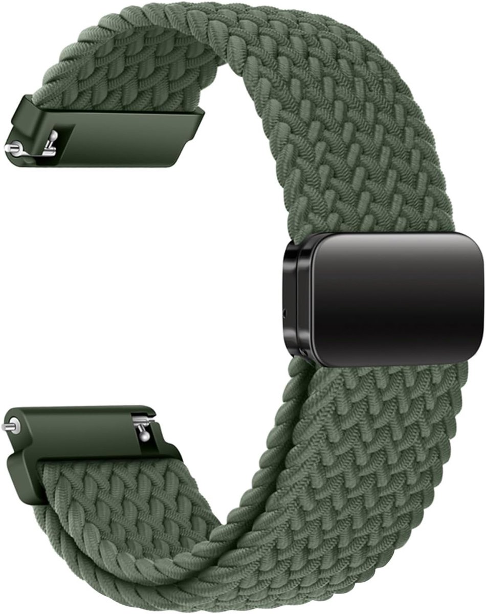 armband, 20 mm, 22 mm, met verstelbare magneetsluiting, voor mannen en vrouwen, elastische en comfortabele reservearmband, compatibel met smartwatches en horloges