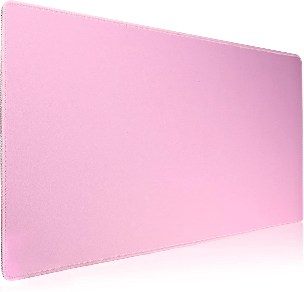 muismat, grote muismat afmetingen 70 x 30 cm dikte 3 mm, premium gestructureerde antislip en waterdichte computermuismat met genaaide randen voor gaming/kantoor/home 70 x 30 roze