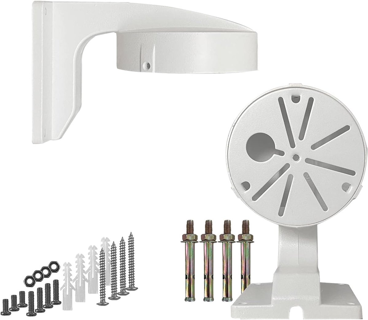 4,7 inch Aansluitdoos Haakje Wandbevestiging voor beveiligingscamera, Kabelbeheerdoos fit Dome CCTV IP camera's, Projectbewakingssystemen Metaal Solid Poederspray Coating