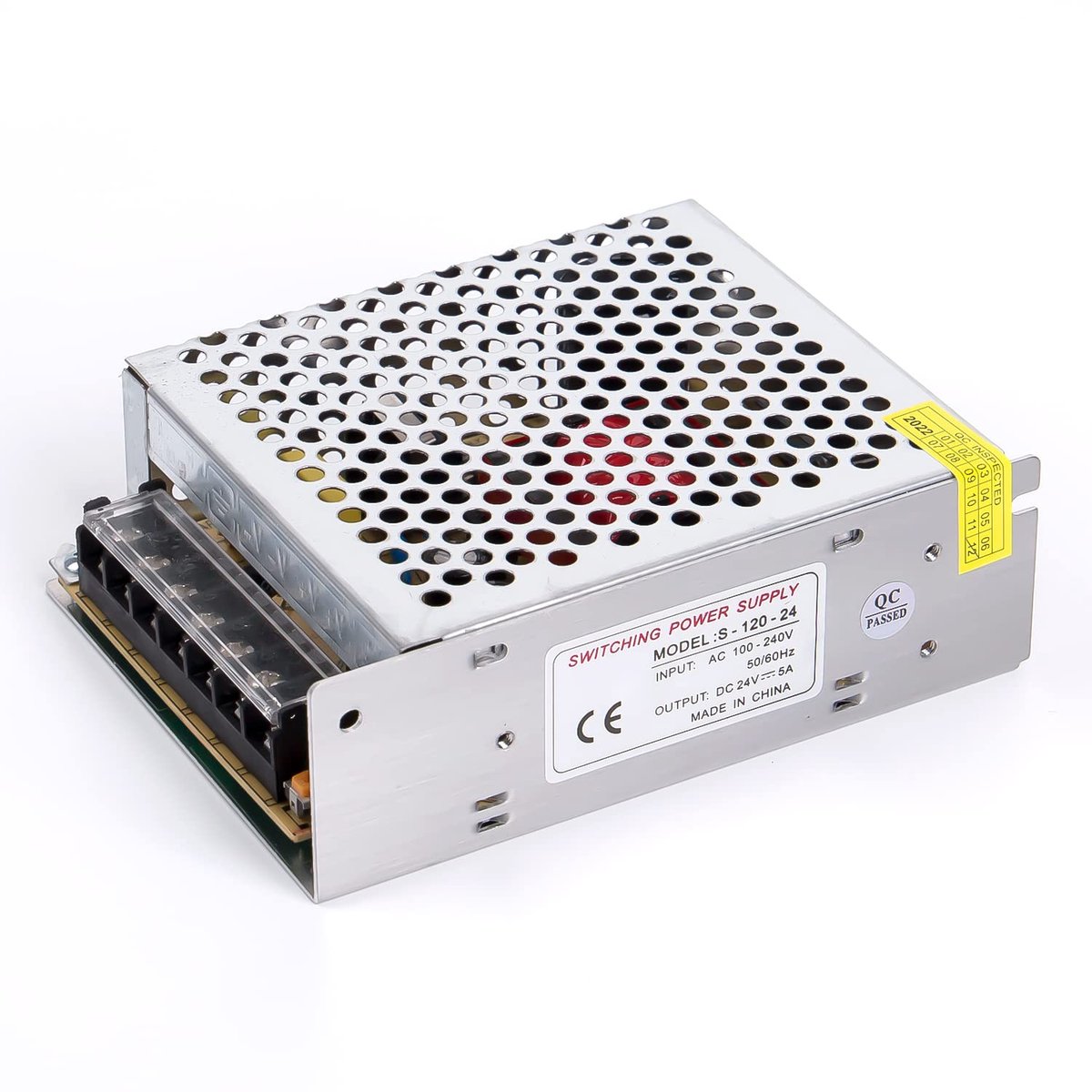 24V 5A 120W DC switching power supply AC 100V/240V naar DC-24V power adapter, transformator, geschikt voor LED strips, camera's, bewakingssystemen, verlichtingsprojecten, enz.