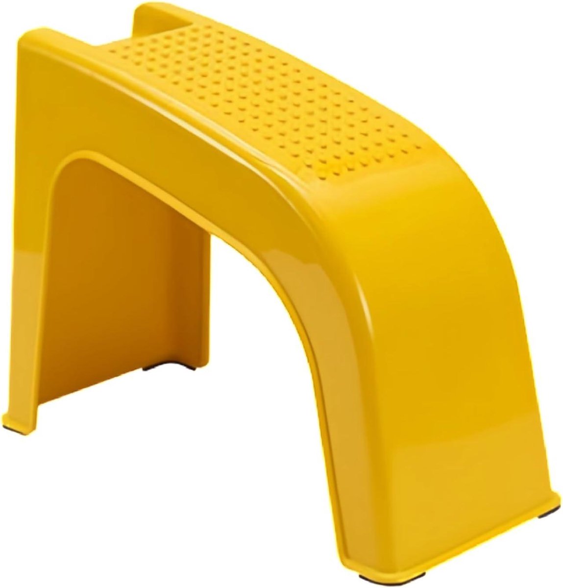 Pedicure Voetenbankje - Voetensteun Antislip - Voetverzorging Thuis - Verbeterde Stabiliteit - 37.5x28x16.5 cm - Geel